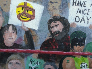 Illustration for article titled Muralist Turns Her Kids' Room Into A WWF Arena